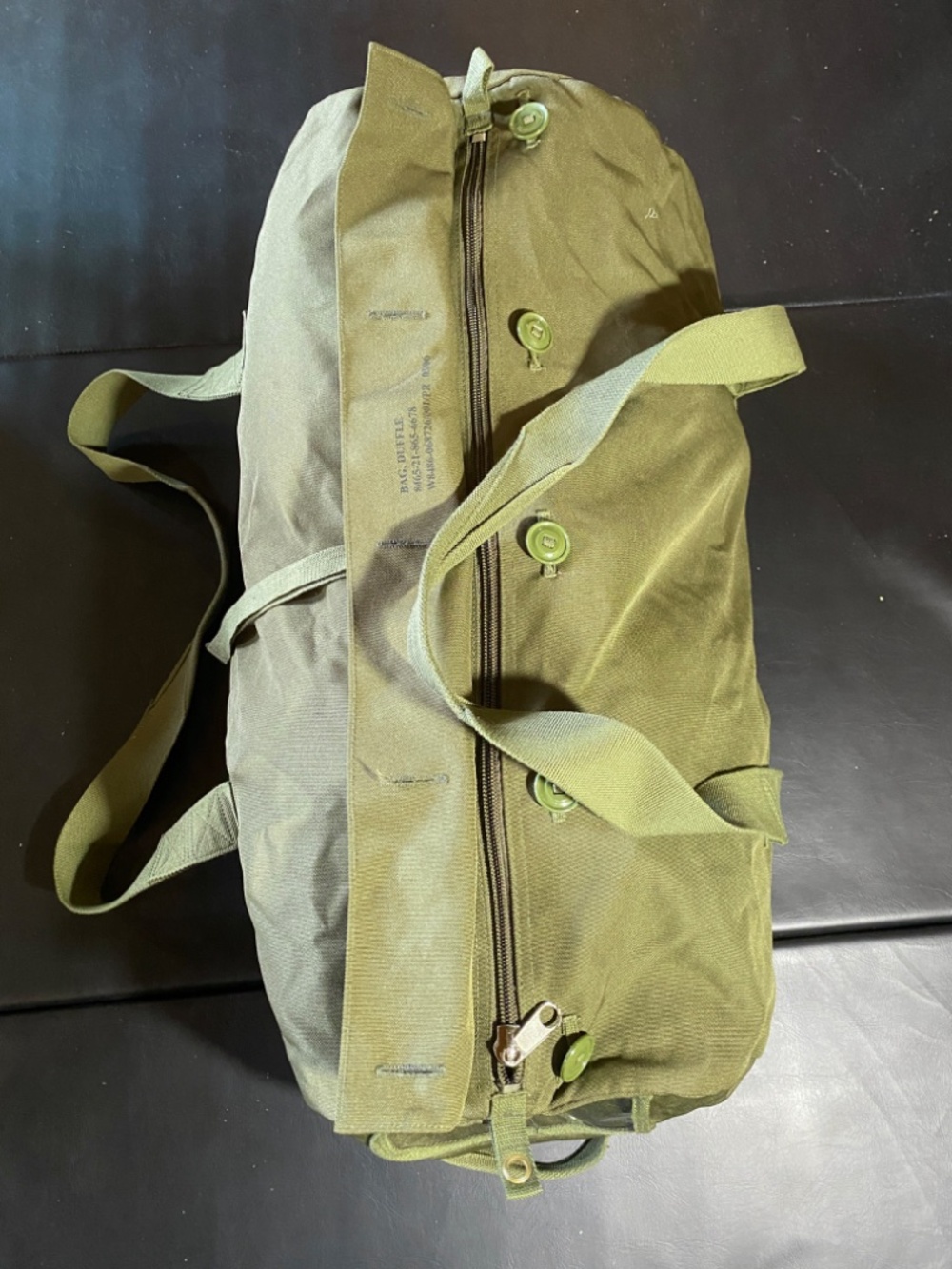 Large Military Duffle Bag Genuine Canadian Armed Forces Vintage